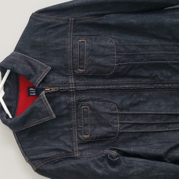 Gap Vintage Sweater Lined Jean Jacket Size Small - Picture 2 of 9
